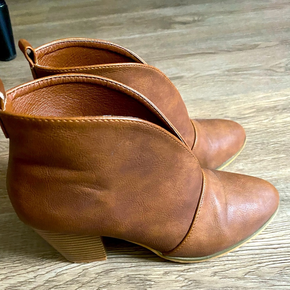 Brown Booties. Super cute for summer or fall.